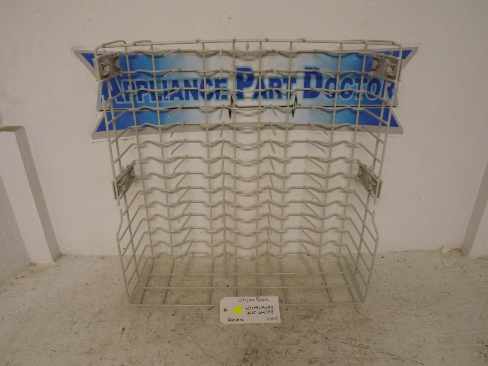 Amana Dishwasher W10909088 W10164198 Upper Rack Used Amana Dishwasher W10909088 W10164198 Upper Rack Used
